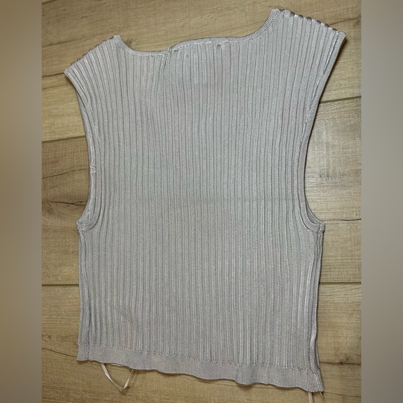 House of Harlow 1960 Two Piece Ribbed Rayon Nude Set Size S - Picture 7 of 8